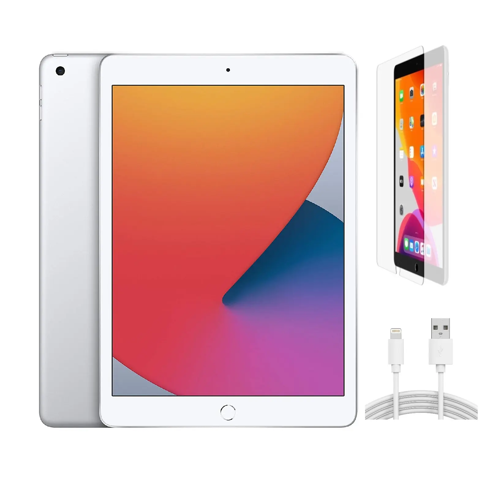 Refurbished iPad 8th Gen (WiFi) A2428 Acceptable Condition with Tempered Glass Screen Protector & 1 Year Warranty