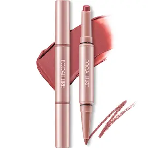Focallure Fuller Sculpt Lip Liner & Lipstick 2-in-1 Creamy Smooth Easy Quick Pigmented Long Wear