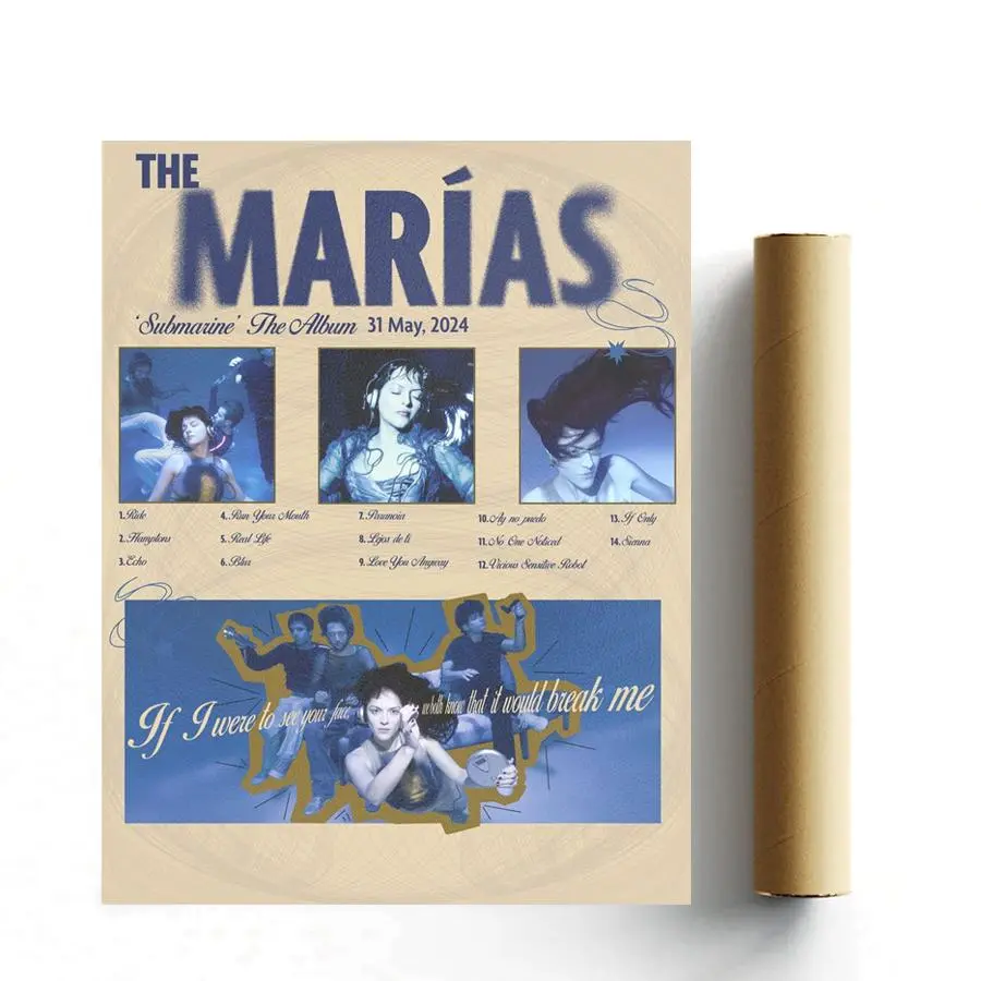 The Marias Submarine Album Poster Fan Merch Bedroom Decor