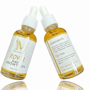 Royal Hair Growth Oil 30ml Anti Hair Loss & Thinning Treatment Daily Serum with Coconut Carrot Almond Jojoba Oils for Healthy Hair