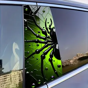 2 PCS Superhero Spider Man Car Stickers B Pillar Decals Easy Apply Remove Personalized Exterior Modification Accessories