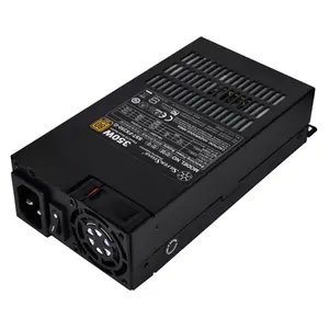 SilverStone Technologies  350 watt 80 Plus Gold Power Supply with Fixed Cables, Black