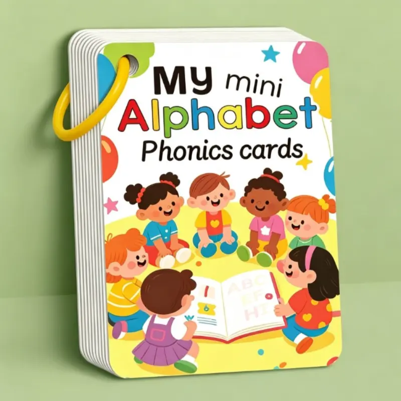 Alphabet Phonics Learning Cards, Letter Flash Cards, Abc Flashcards for Toddlers, 27-Piece Educational Toy Set for Kids, English Language Study & Practice, Flash Cards for Studying, Perfect Gift Idea
