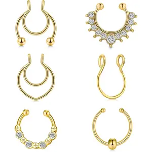 Fake Septum Ring Fake Septum Piercing Faux Septum Nose Rings Fake Nose Ring Septum Fake Septum Nose Ring Clip On Septum Nose Ring Faux Septum Piercing Fake Septum Hoop Fake Septum