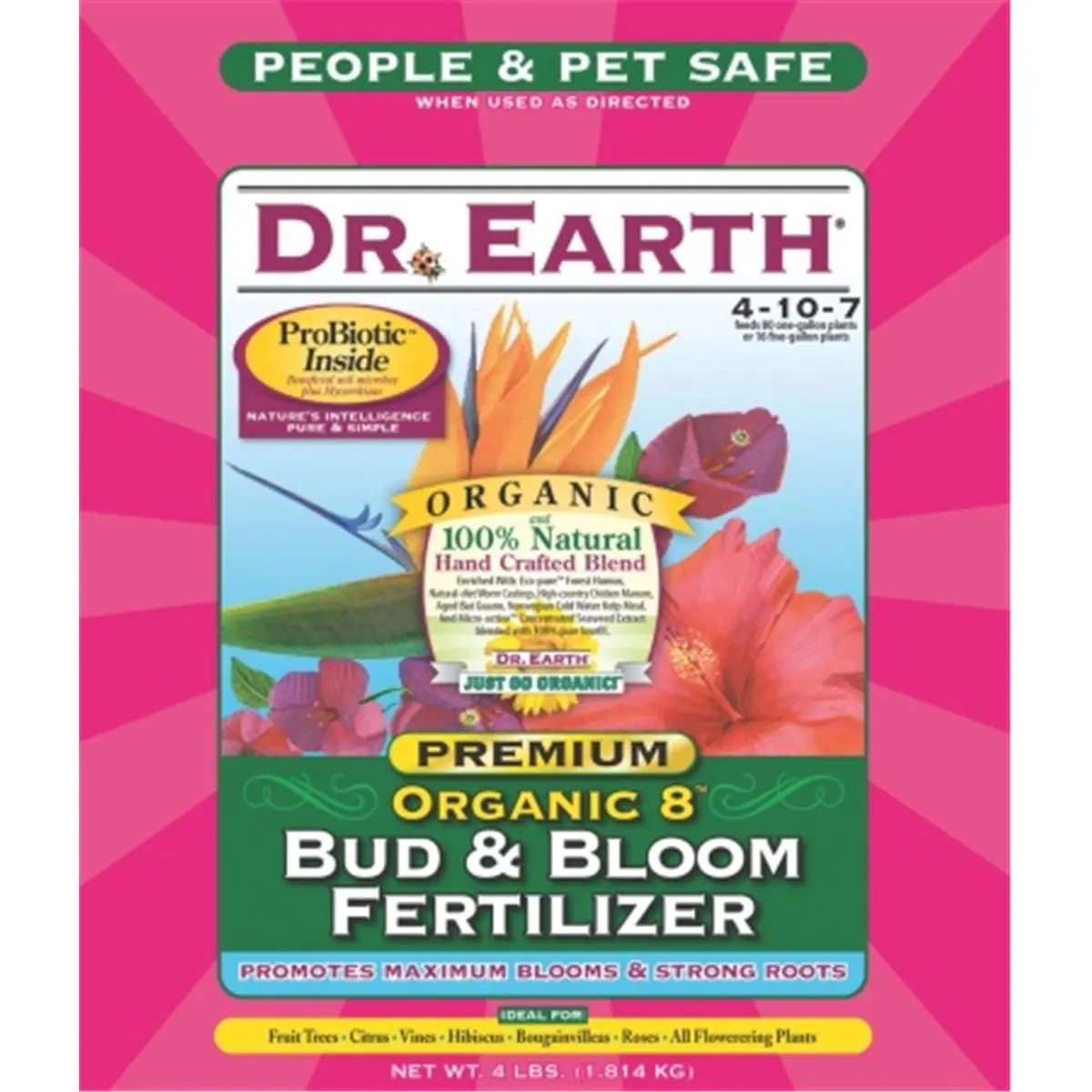 Dr Earth - Fertilizers - Bud & Bloom Fertilizer 4 Pound - 707P
