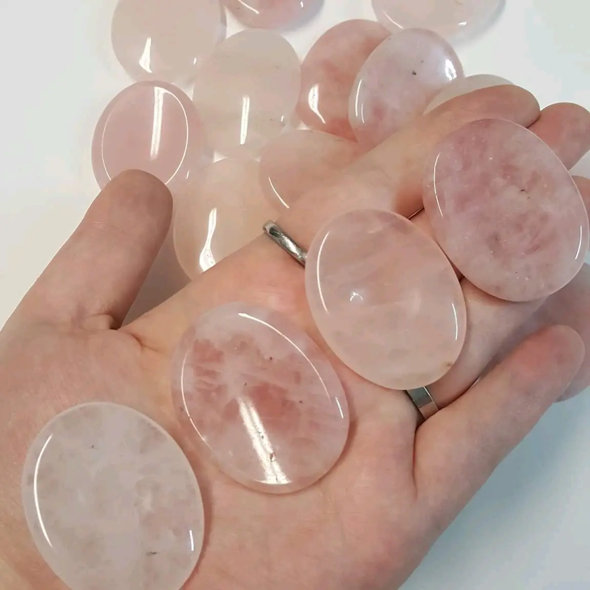Rose Quartz Worry Stone