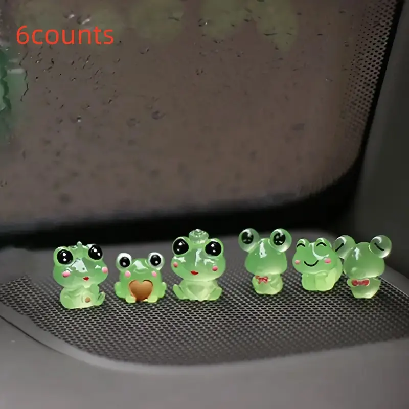 Resin Frog Car Hanging Decoration, Cute Dashboard Ornament for Interior Decor, Adorable Resin Craft Accessory for Cars & Vehicles, Car Trinkets, Car Ornaments, Car Interior Accessories, Car Decorations Interior
