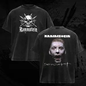 Vintage Rammstein T-Shirt – Justin Reed , Gift for band fans, Men's and women's round neck cotton casual T-shirt, Beautiful graphic T-shirt Top Womenswear Breathable Everyday