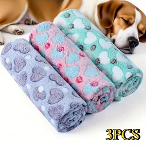 3PCS Washable Fluffy Dog Blankets for Small Dogs & Soft for Indoor Cats, Pet Puppy Blankets Sofa/ Bed Sleeping Mat