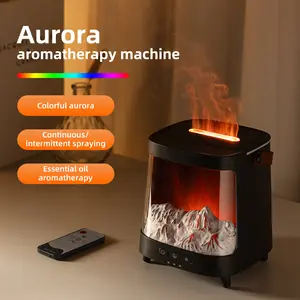 Essential Oil Diffuser, Aurora Aroma Diffuser with Remote Control, 200ML Northern Lights Aromatherapy Diffuser, 2 Mist Mode Humidifiers for Bedroom, Hotel Home.