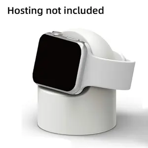 Portable Watch Charger Stand Holder, Wireless Charging Base Smartwatch Holder, Silicone Cradle for Apple Watch, Wearable Accessories Compatible with Apple Watch Series, Electronic Gadgets