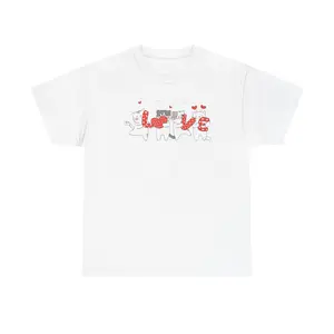Cats Forming LOVE T-Shirt | Cute Heart Kitty Design