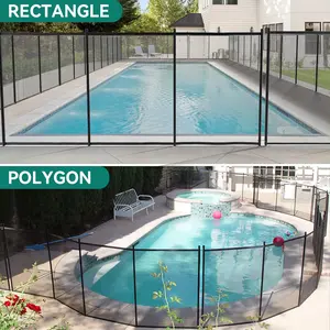 YITAHOME Pool Fence, DIY Swimming Pool Safety Fence for In-ground Pools, Durable & Easy to Install Pool Fencing for Outdoor Swimming Backyard Garden