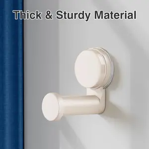 2 Counts suction cup expandable storage racks, expandable clothing hooks, Hanger Organizer Stacker, and a wall-mounted clothes drying rack organizing tool, white, tool-free installation