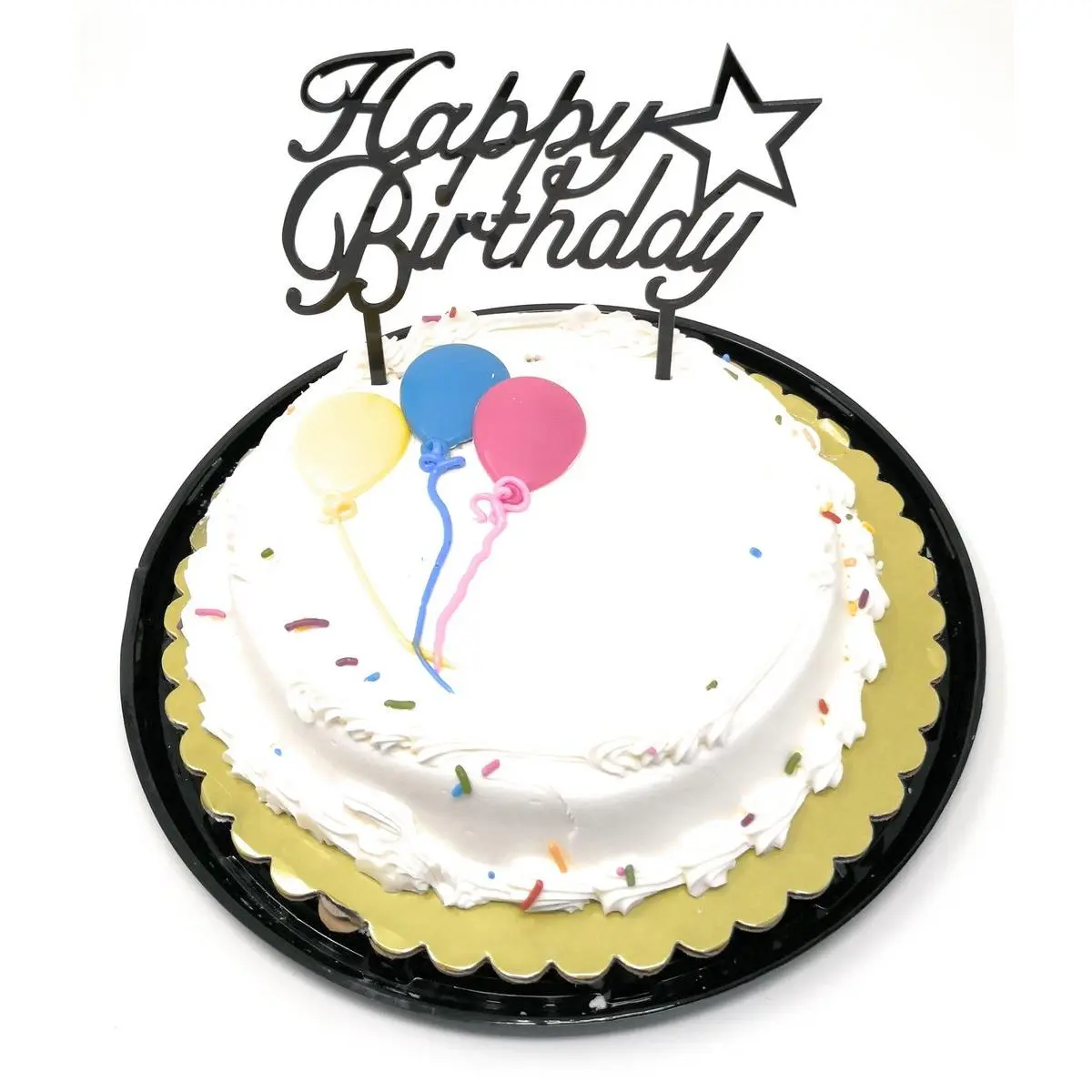 First Birthday Novelty Acrylic Cake Topper - Cardboard-Acrylic Top, Photo-Worthy Home Supplies, Festive Party Decoration, Model TOP007