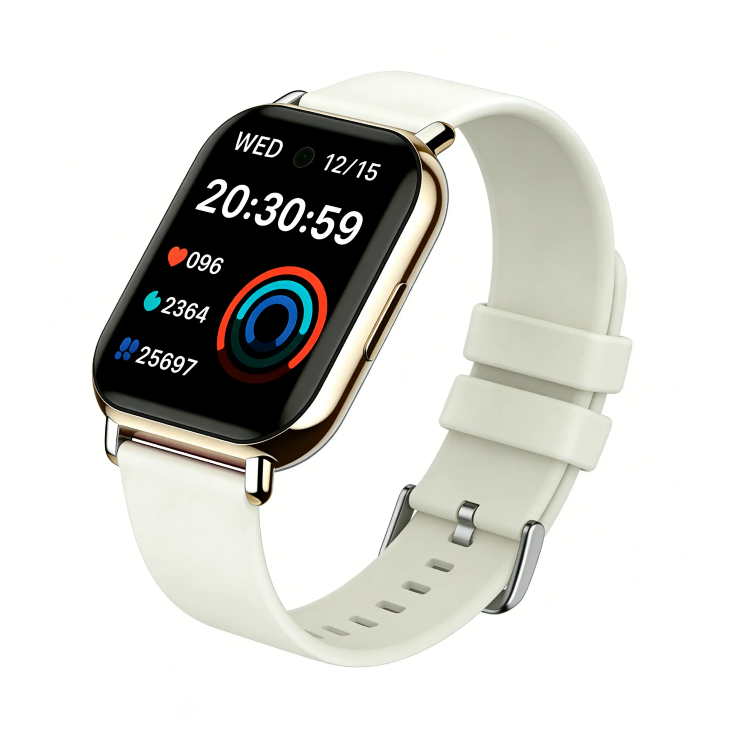 Stylish Smartwatch with 1.83" HD Display Multiple Workout Modes Smartphone Notifications Health Tracking Blood Pressure Heart Rate Sleep Monitoring Compatible with Android iOS Wearable Wristwatch