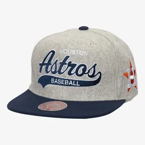 MENS MITCHELL & NESS MLB TAILSWEEP 2.0 MELTON SNAPBACK ASTROS - GREY