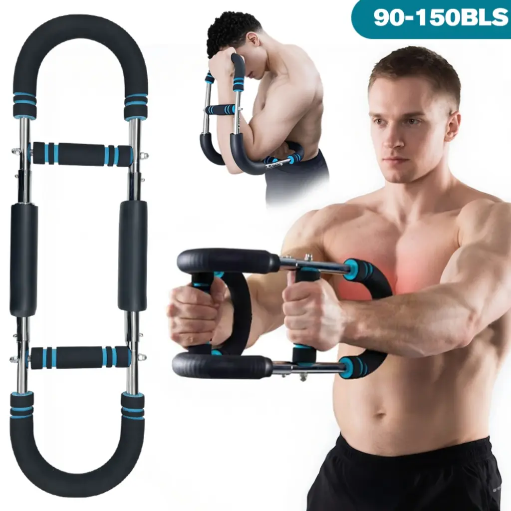 RELIFE SPORTS Men's Adjustable Chest & Arm Trainer | 90-150Ibs | Portable Summer Workout Equipment | Strengthen Chest & Arm Muscles | Portable Home Gym Equipment | Strengthen Muscles for Men's Workout summerwins