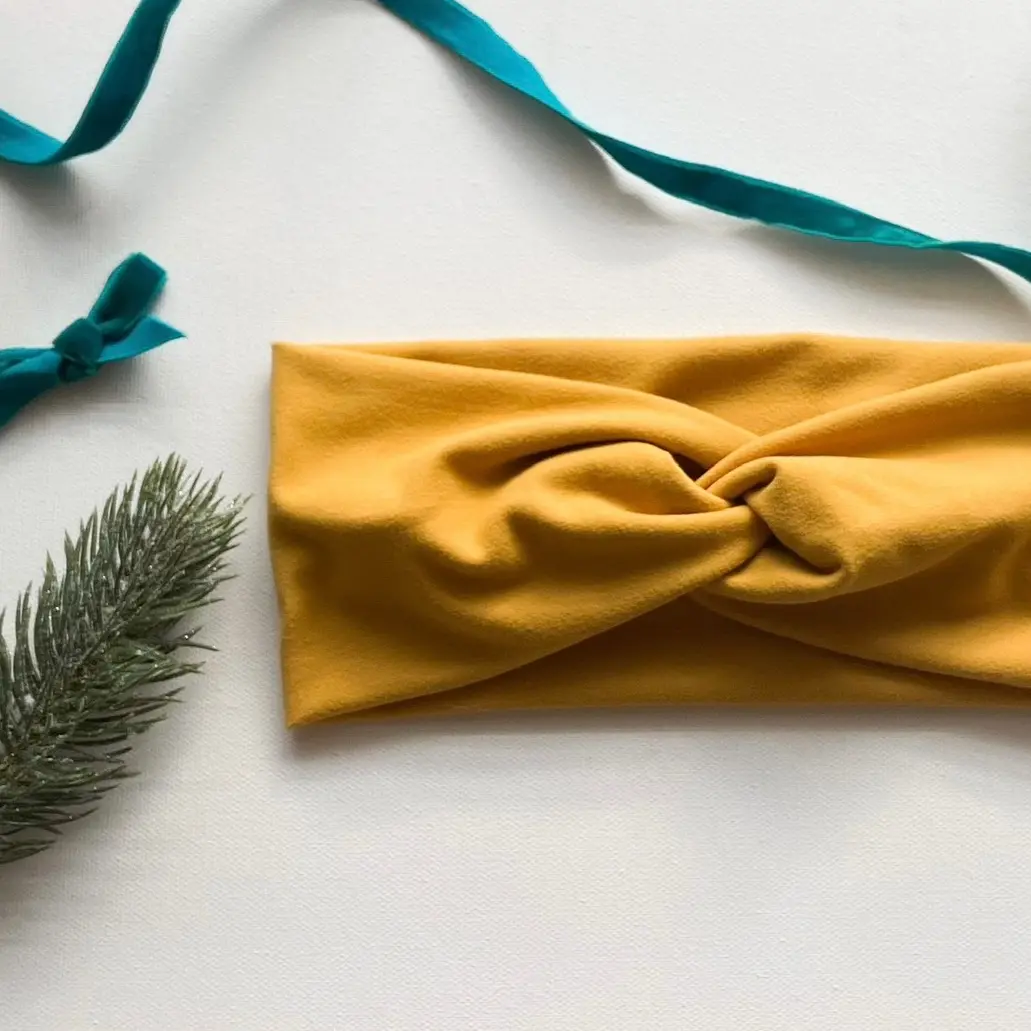 Mustard Knotted Headband