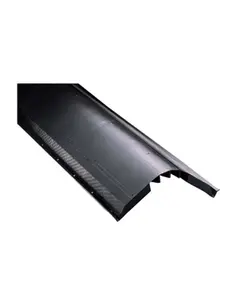 Shingle Over Ridge Vent with Nail, Black - 4 ft. - Pack of 10