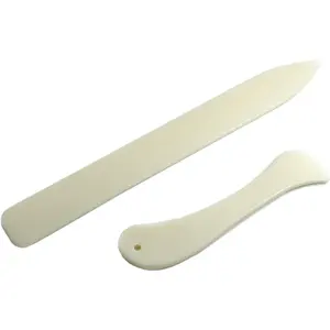BronaGrand 2 Pieces Bone Folder Paper Creaser Set Scoring Tool for Paper Crafts, Bookbinding, Card Making and Office Supplies