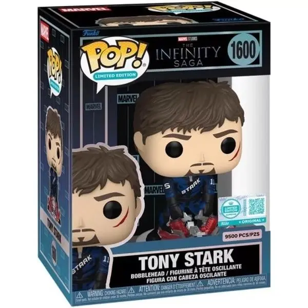 Funko POP! Vinyl Tony Stark Display Figurine #1600, Limited Edition (LE 9500), The Infinity Saga Collectible Bobblehead