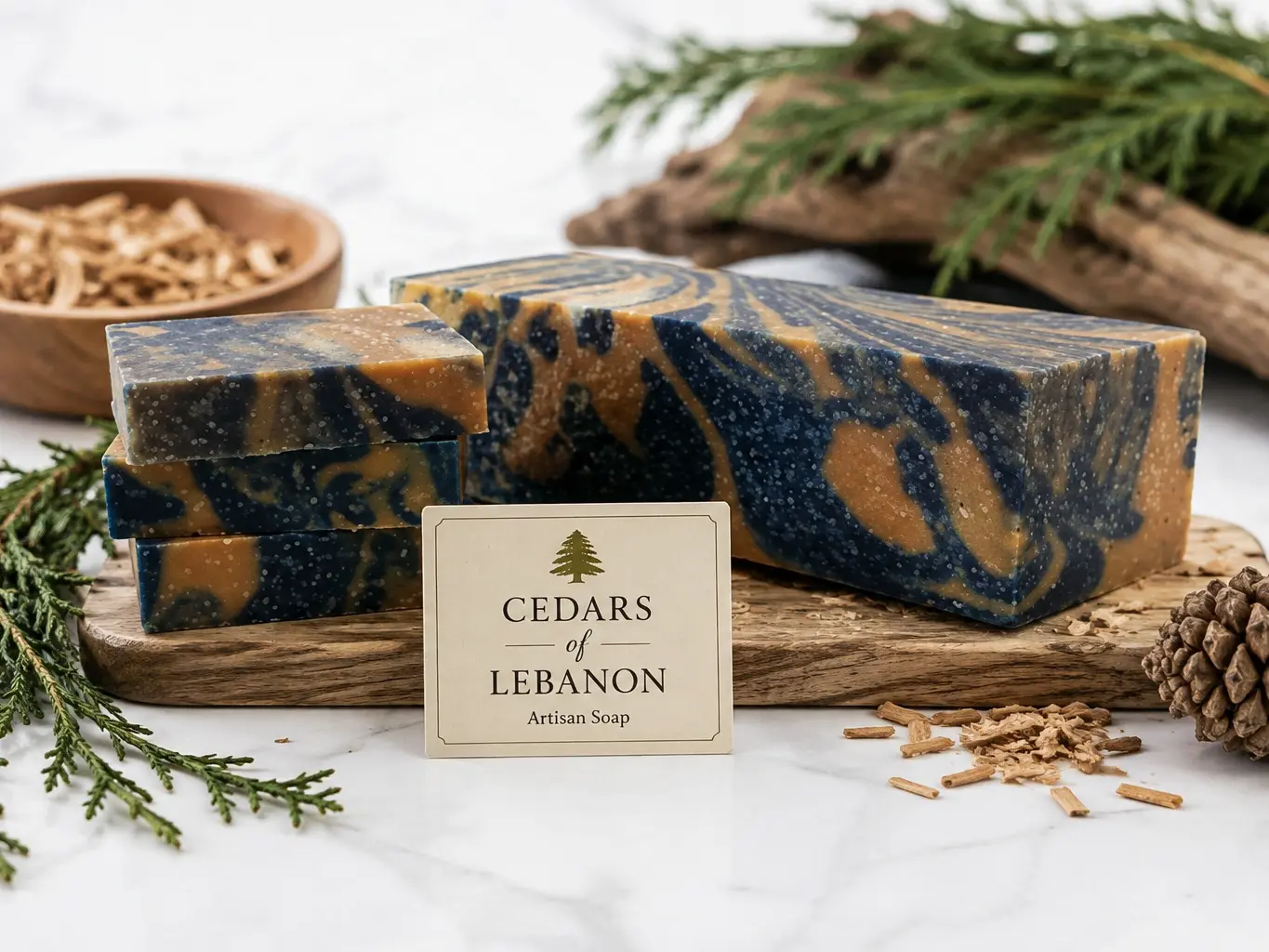 Cedars of Lebanon Natural Bath Soap, Beauty & Personal Care Body Cleanser for Daily Shower Use (2)