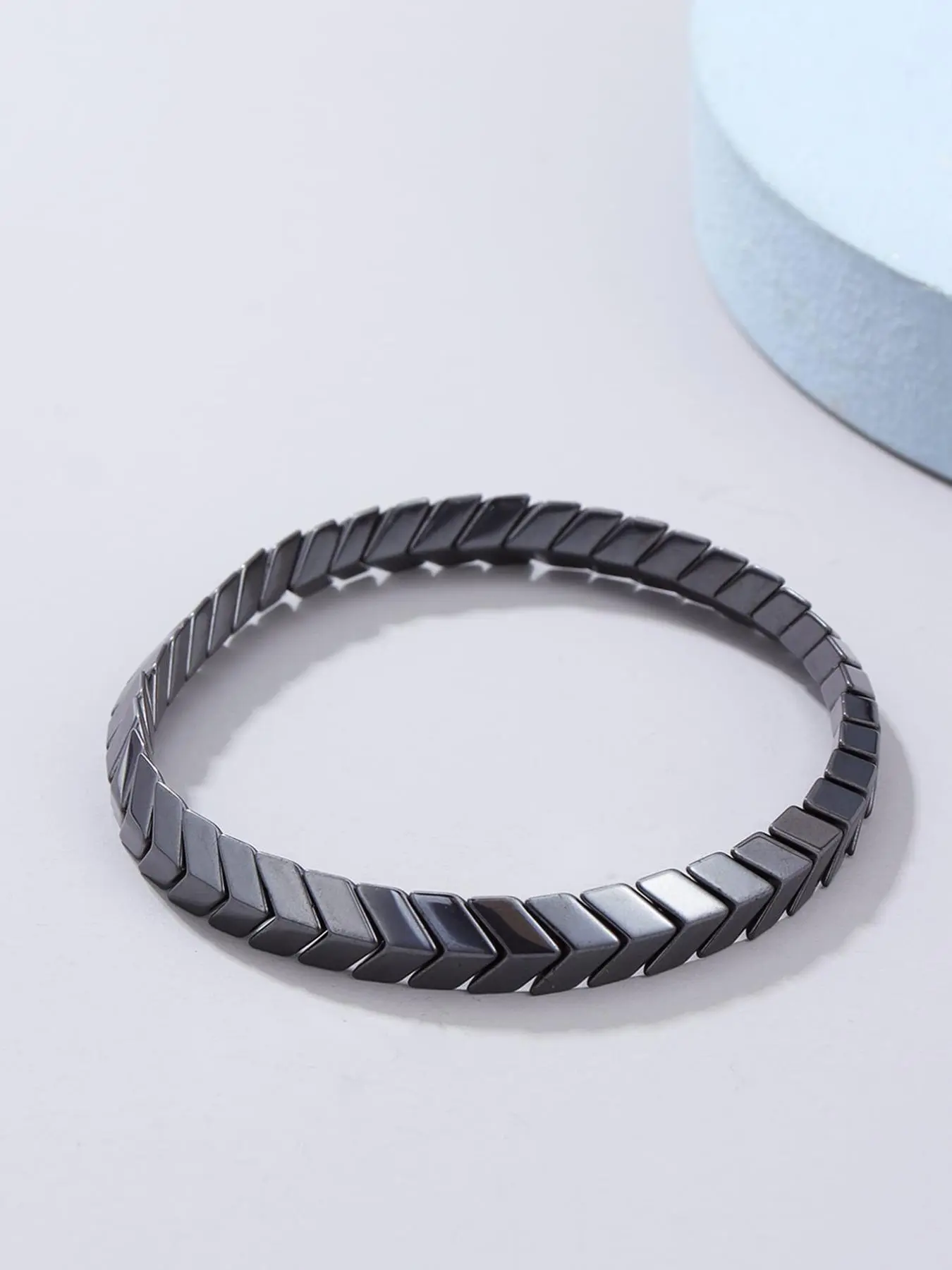 1 Piece Men's Simple Plain Geometric Design Bangle, Casual Versatile Fashion Jewelry, Boy's Temperament All-match Accessory, Elegant Minimalist Bangle, Bangle Bracelet, Bracelets Jewelry