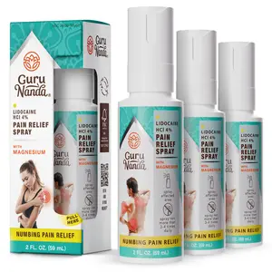GuruNanda Lidocaine Pain Relief Spray with Magnesium - 3Pk GuruNanda Lidocaine Pain Relief Spray with Magnesium - 3Pk