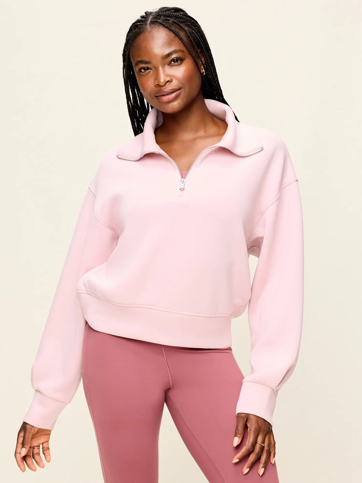 Old Navy Women's Bounce Fleece Half-Zip Pullover Sweatshirt