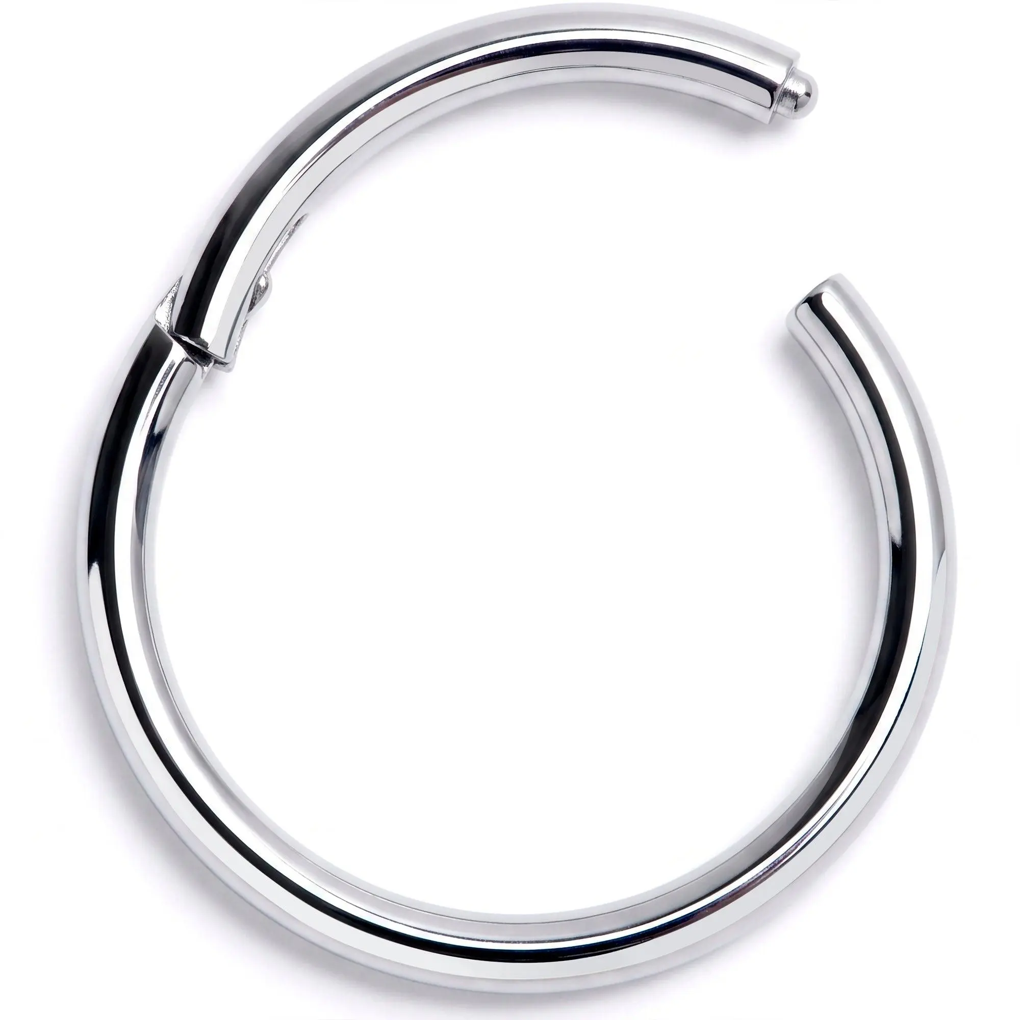16G 7/16" Solid G23 Implant Grade Titanium Hinged Segment Ring