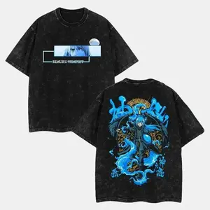 Slime Collection Retro Limited Vintage That Time I Got Reincarnated as a Slime Collection -Rimuru Tempest, Anime Double Printed Vintage Oversized Tee