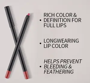 Long-lasting nude brown matte lipstick waterproof lip makeup female sexy red non-stick cup lip contour cosmetics lip  products