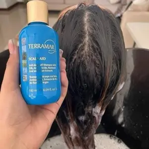 TERRAMAR Shampoo Anticaspa con Ceda AÚLIDES, Extracto de Hoja de Pachuli y Argan - 180 ml