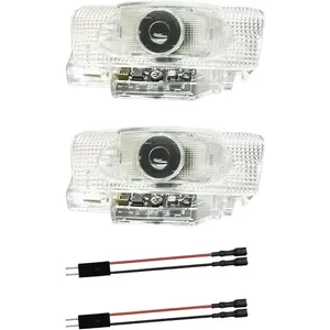2Pcs Car Door LED Projector Puddle Welcome Lights Compatible with LS/ES/IS/LX/RX/GS/GX/RC/UX Car Accessories