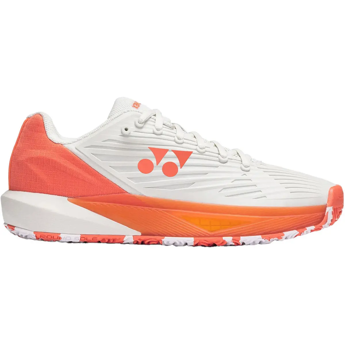 Yonex Men's Power Cushion Eclipsion 5 Clay Tennis Shoes (Silver/Orange)