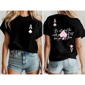 Ace Of Spades Print Shirt, Inspiring Quote Sweatshirt, Inspirational Quotes Hoodie, Positive Shirt, Women's Mental Health Shirt