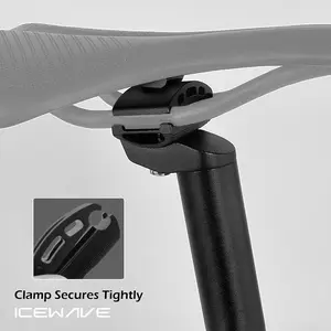 ICEWAVE Bicycle Seat Post 25.4/27.2/28.6/30.9/31.6 mm MTB Seat Posts With Adjustable Clamp Aluminium Alloy BMX Seat Post Road Bike Seat Pin 300 mm With Safety Line