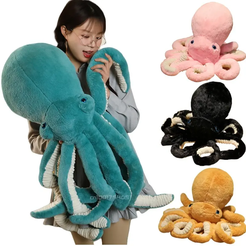 30cm-90cm Plush Octopus Toy Big Size Lifelike Octopus Pillow Stuffed Marine Life Soft Doll Kids Toys Sea Monsters Stuffed Doll