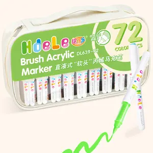 Professional Art Supplies, Guangna 72 Color Liquid Acrylic Markers Set, Ideal Gift for Beginners & Experts, Essential for Creative Projects