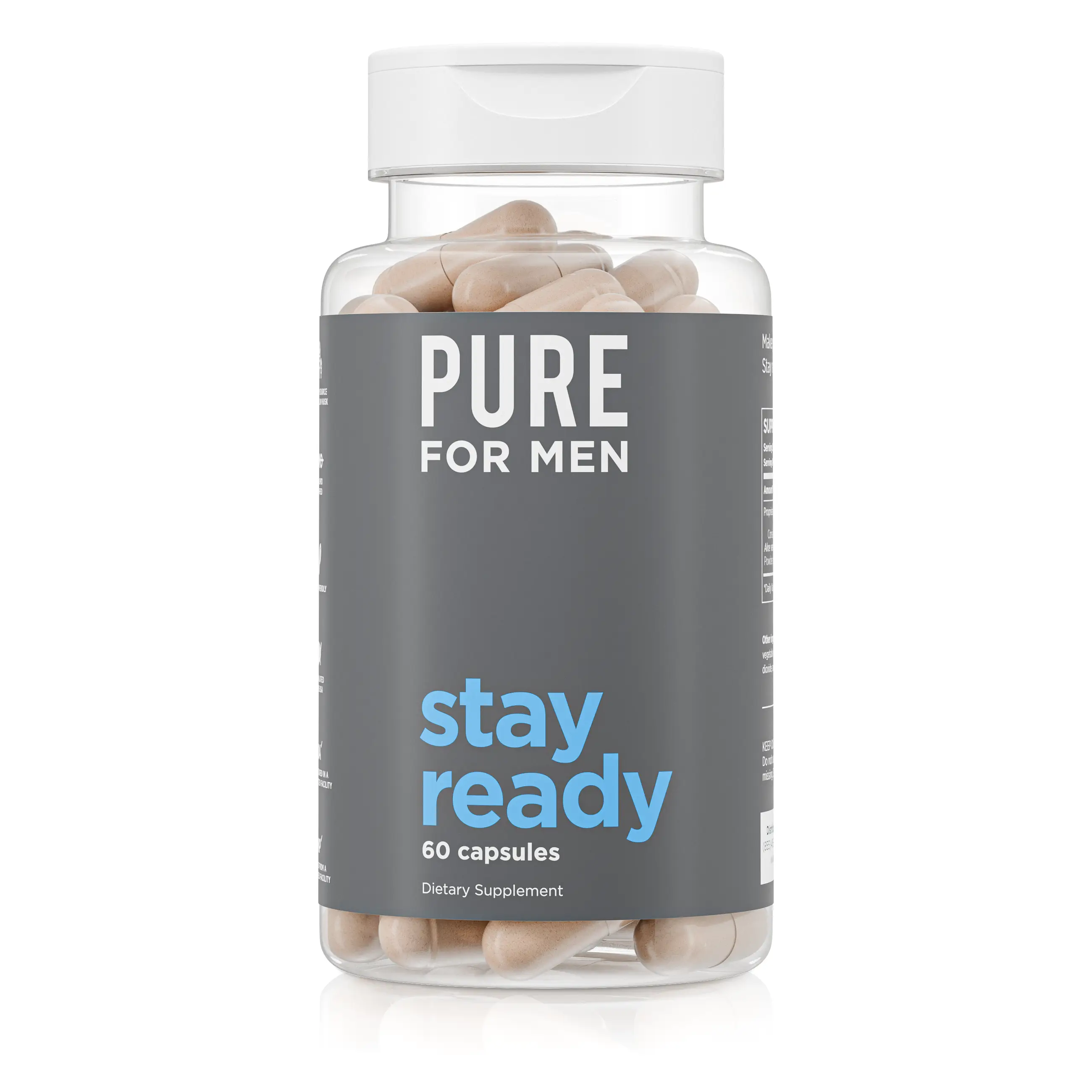 Stay Ready Fiber Capsules | Gut & Cleanliness Support | Helps Promote Digestive Regularity | Psyllium Husk, Aloe Vera, Chia Seeds, Flaxseeds | Proprie