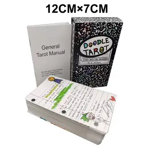 Doodle Tarot Card Deck 78PCS Graffiti Style Tarot Cards with English Guidebook
