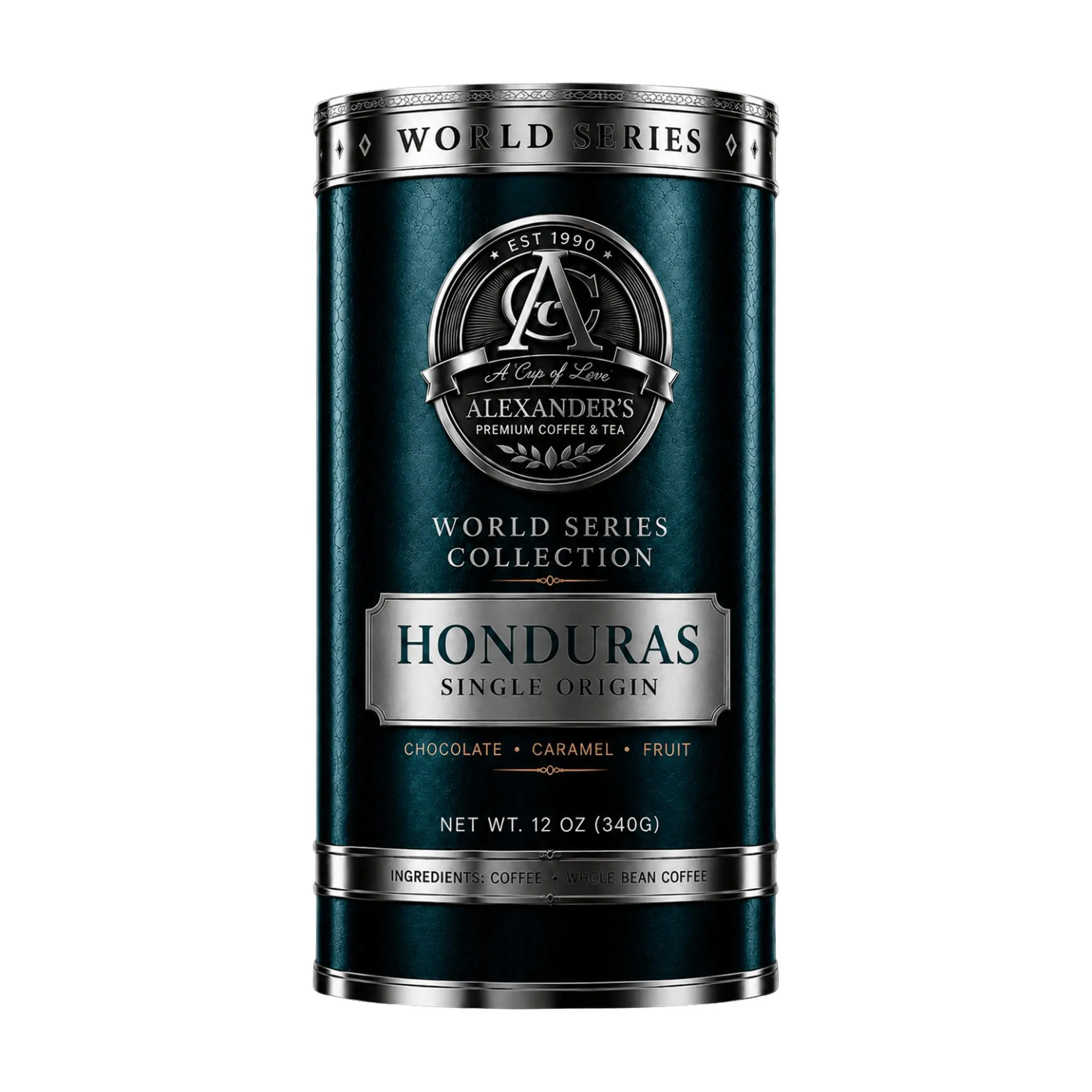 Alexander's Premium Coffee & Tea Honduras Single-Origin Coffee, Apple, Chocolate, Nuts & Caramel Notes, Roasted to Order, Whole Bean, Ground or Espresso