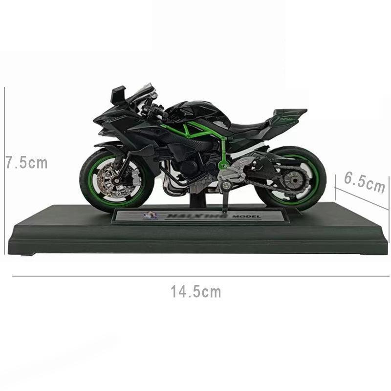 1:18 Ninja hx816 H2R Diecast Motorcycle Model Workable Shork-Absorber Toy For Children Gifts Toy Decoration