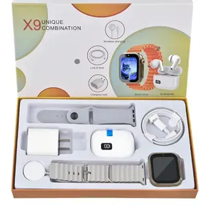 All-in-One Smartwatch Set: Bluetooth Headphones, 20W Quick Charger, Type-C Cable, Adapter, Stereo Audio – Portable Wearable Daily Phone Accessories