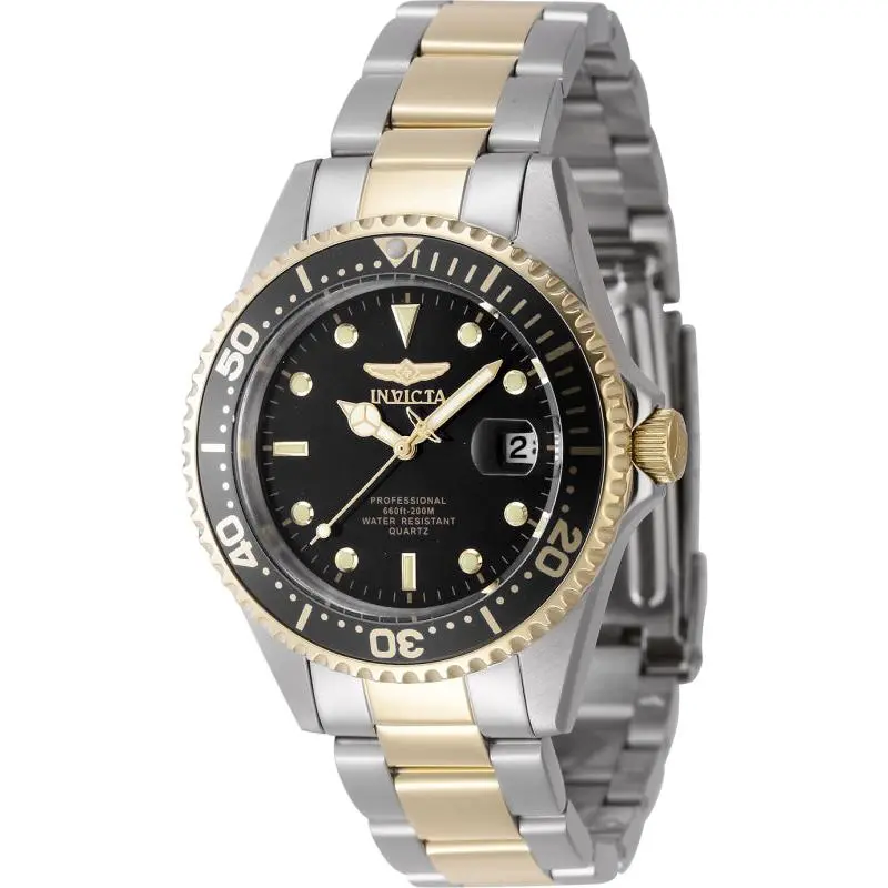 Invicta Men's 37mm Pro Diver Quartz Date Coin Edge Bezel Bracelet Watch