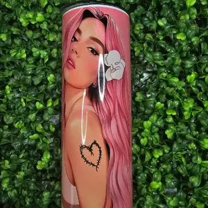 20 oz skinny tumbler Karol G