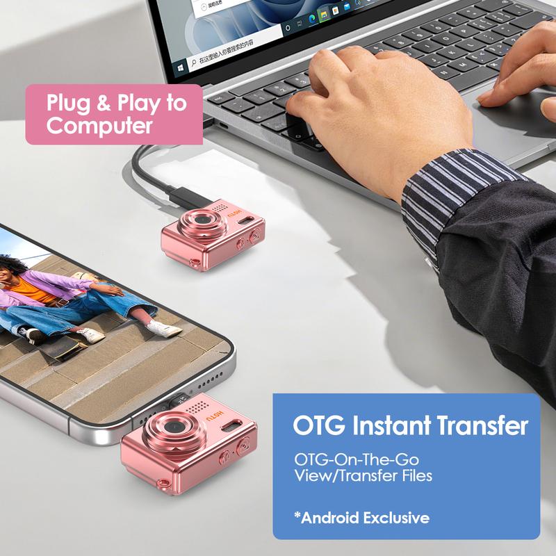 【Valentine's Day gift】HOTU Mini Keychain Digital Camera Y2K 1080P HD ...