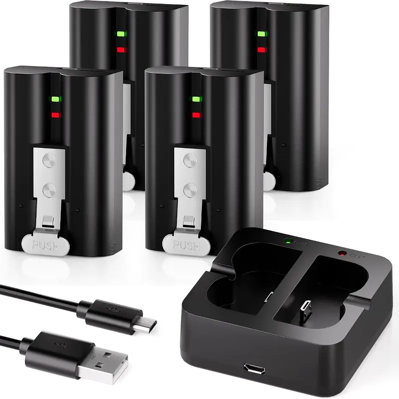 7200mAh Rechargeable Battery for Ring Doorbell Indoor Camera,7200mAh Rechargeable Camera Batteries with Charger Station for Ring Video Doorbell 2/3/3 Plus/4
