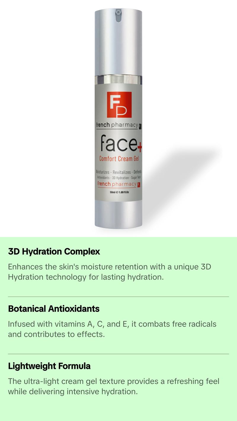 FrenchPharmacy Face+ Comfort Cream Gel New Moisturizer Technology